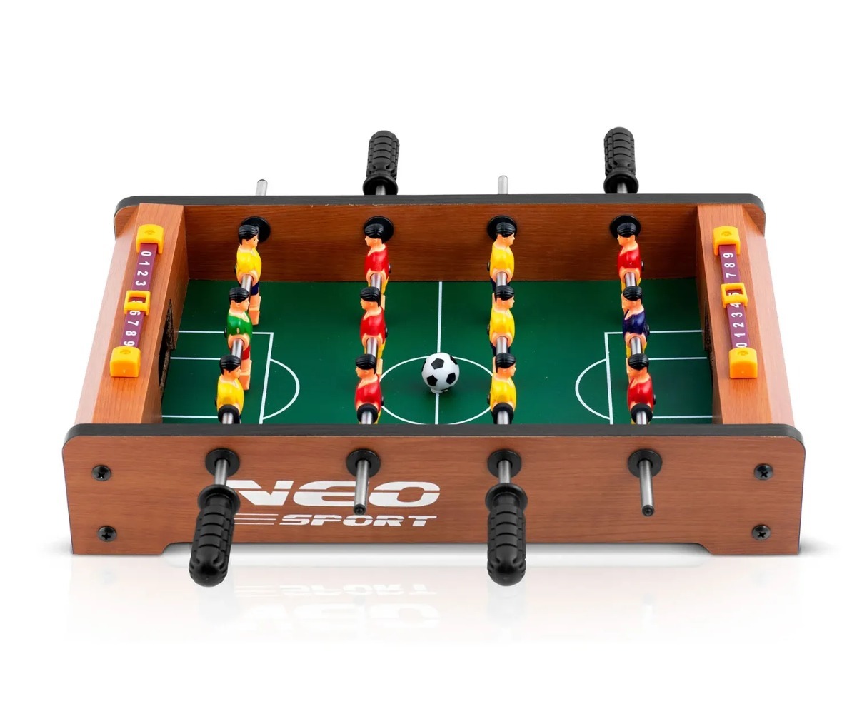Lauajalgpall lastele Neo-Sport NS-439 34,5×22×7cm esitleb mänguväljakut ja mängijate figuure.