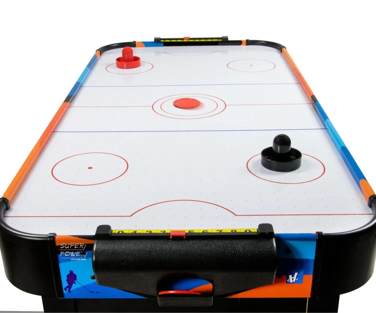 Suur õhuhokilaud Neo-Sport NS-428 121,5×61×74,5cm, lähedalt vaadatuna