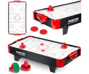 Mini õhuhokilaud Neo-Sport NS-423, mõõtudega 61×32,5×14cm, koos mänguklotside ja mänguväli