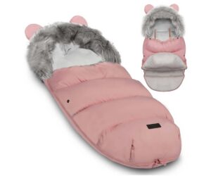 Ricokids Elmi soojakott vankrisse ja kelgule roosa värvusega, pehme ja sooja fliisiga, ideaalne külmade ilmade jaoks.