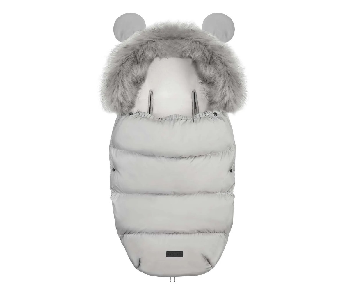 Ricokids Elmi soojakott vankrisse ja kelgule hall, elegantse ja sooja karvkattega.