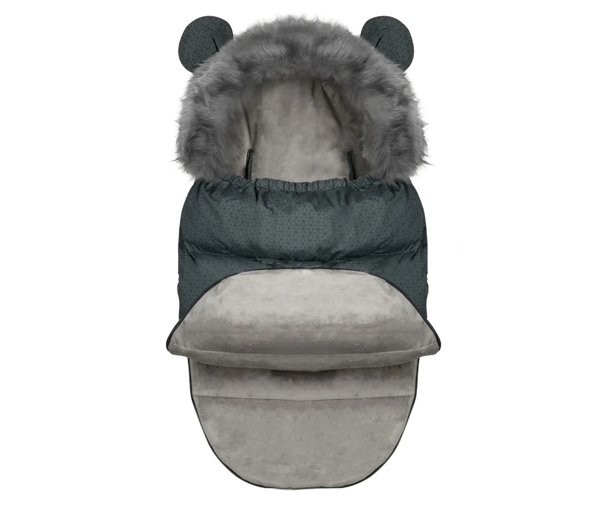 Ricokids Elmi soojakott vankrisse ja kelgule, graafitvärvi, mugav ja soe disain
