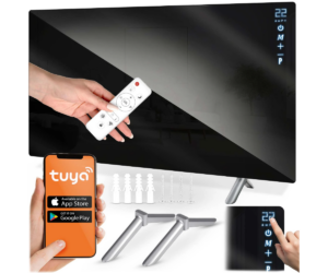 Infrapuna küttepaneel Berdsen BD-985 720W – WiFi ja puldiga (must) koos puldiga ja nutitelefoniga