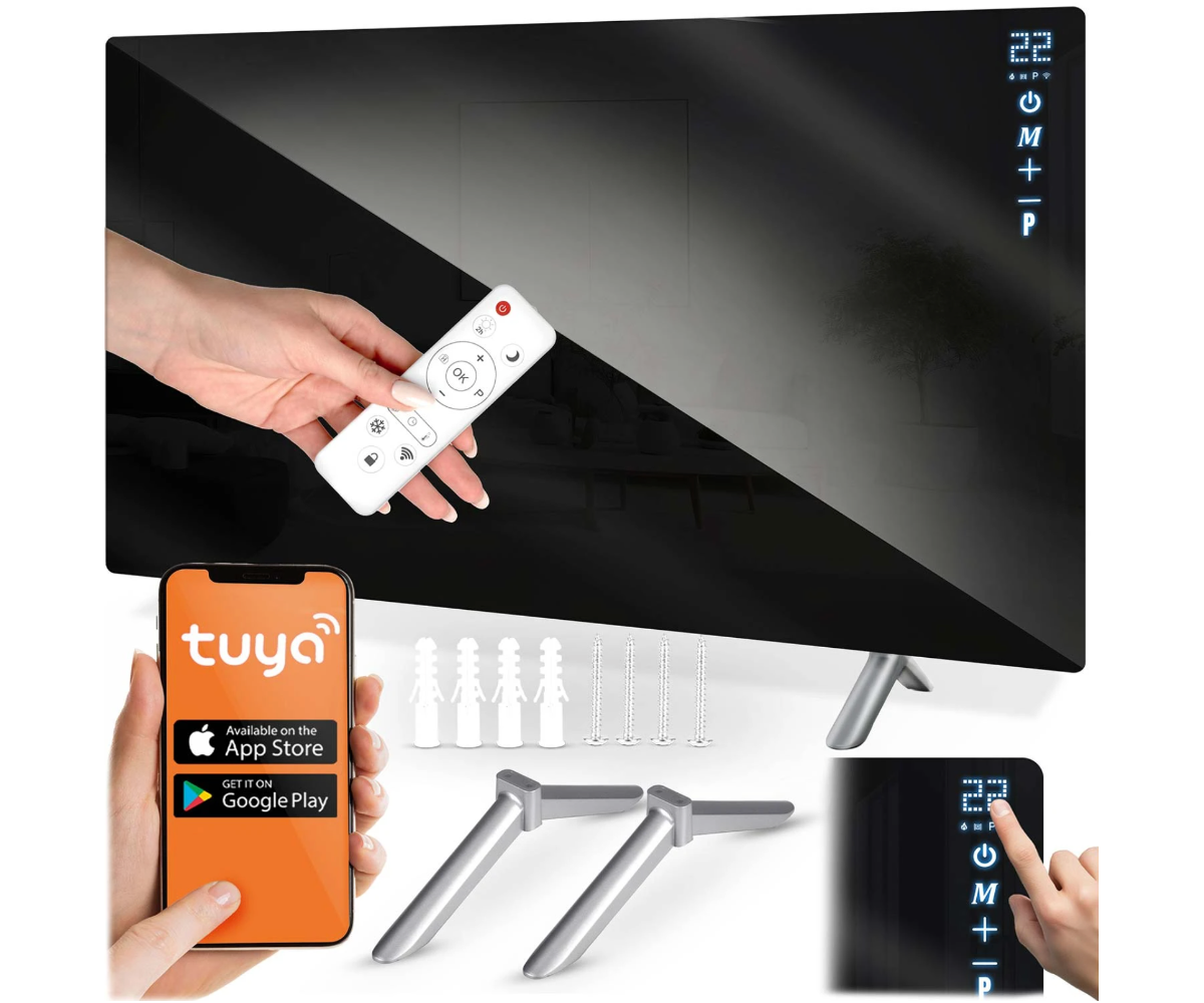 Infrapuna küttepaneel Berdsen BD-985 720W – WiFi ja puldiga (must) koos puldiga ja nutitelefoniga