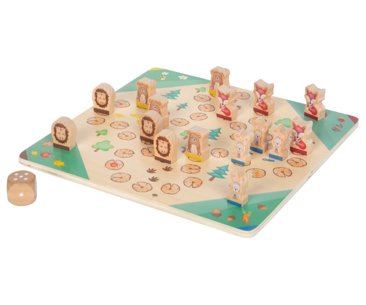 Puidust Reis ümber maailma lauamäng Loomad Small Foot (4+)