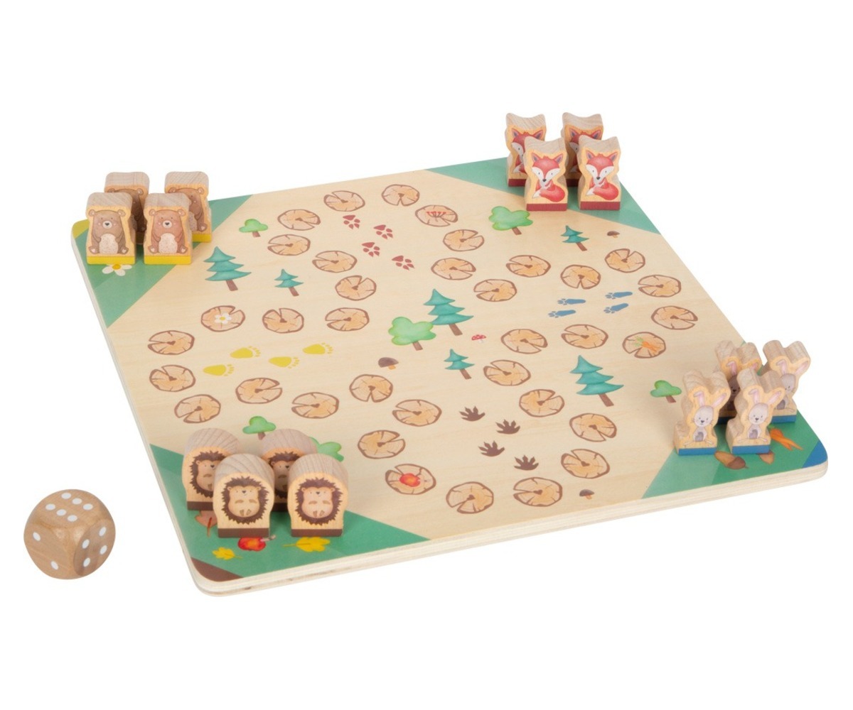 Small Foot Ludo Animals lauamäng loomakujuliste mängunuppudega