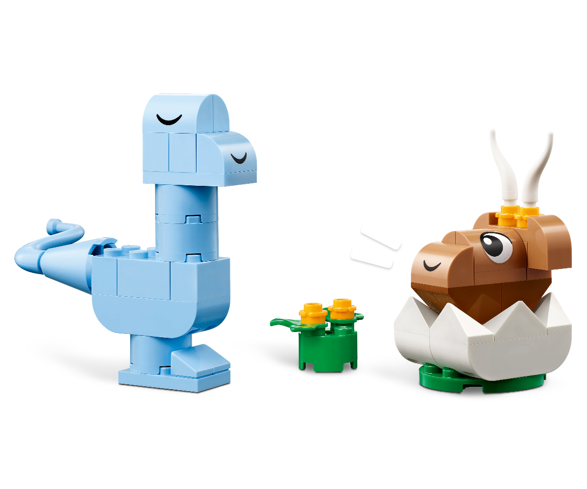 LEGO Classic Loomingulised dinosaurused – 450 osa (5+) mudel sinisest dinosaurusest ja karu beebist.