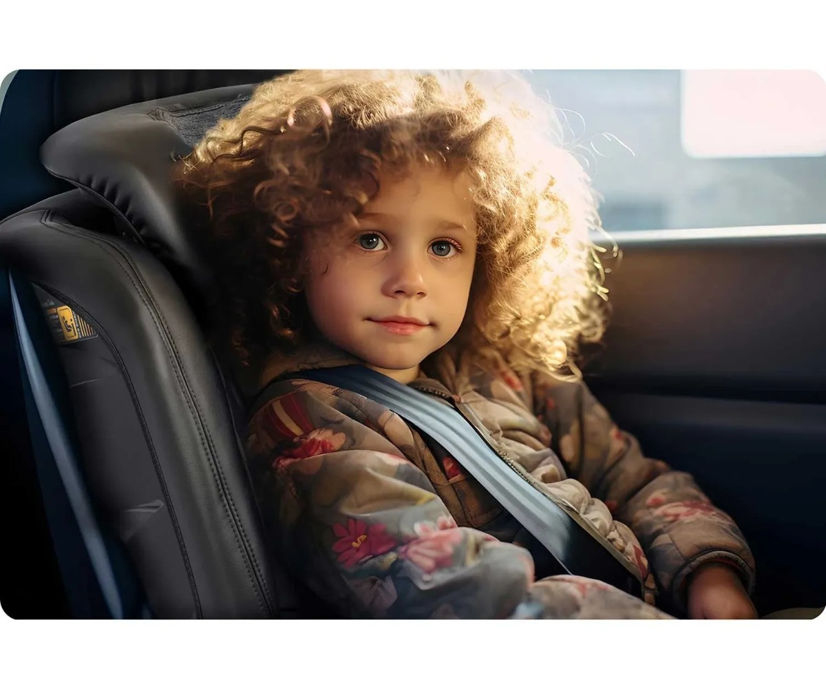 Laste turvatool Nukido Louis ISOFIX 100–150cm – must/hall, laps istekohtades