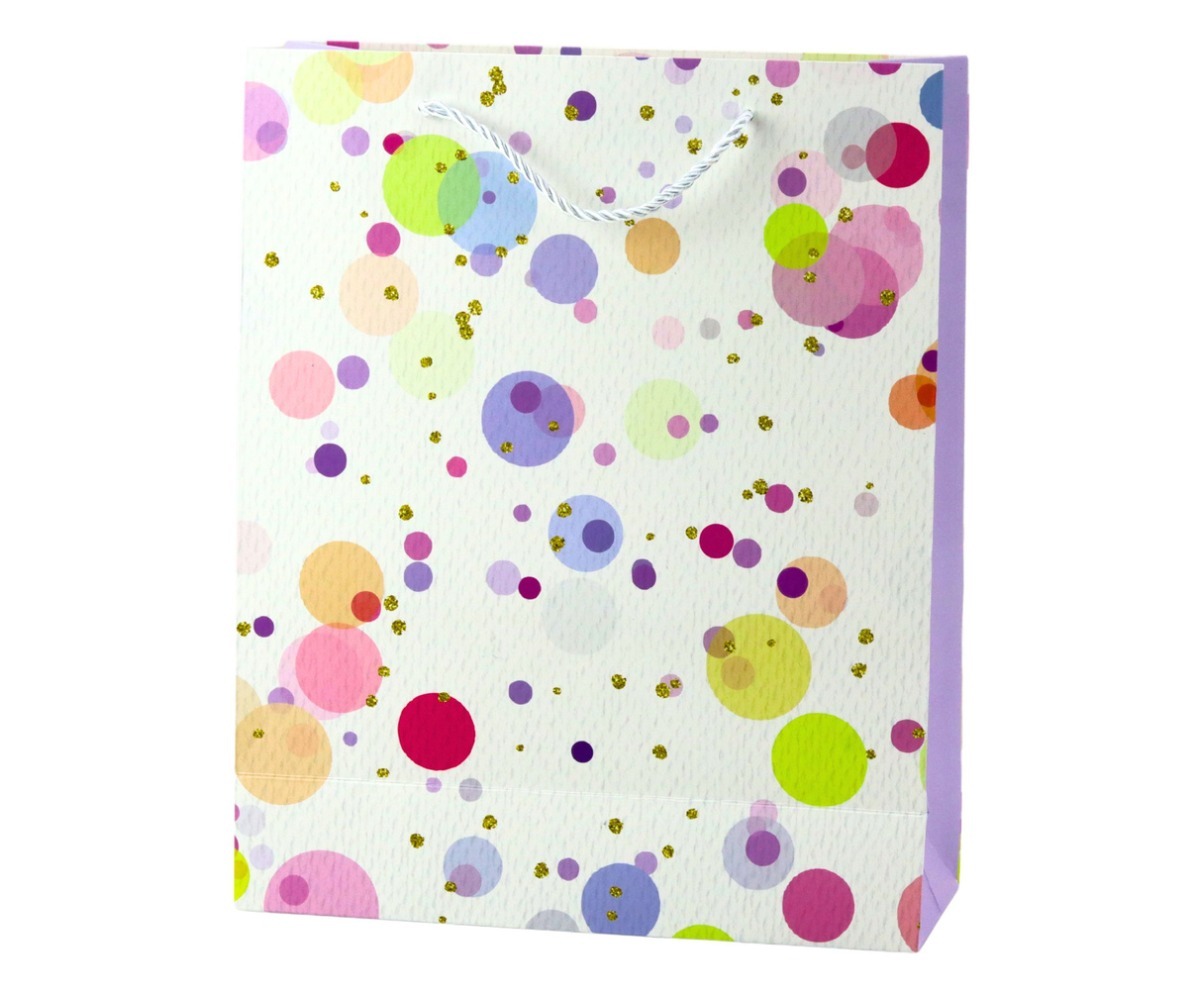 Kingikott akvarelltäppidega 32×26×10cm – pastelne, pehmete toonidega elegantne kott