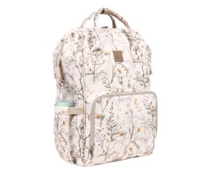 Beebitarvete kott Mama Bag Kikkaboo Siena – beež, esiplaan, marmorprintsiga, valmistatud kvaliteetsest materjalist.