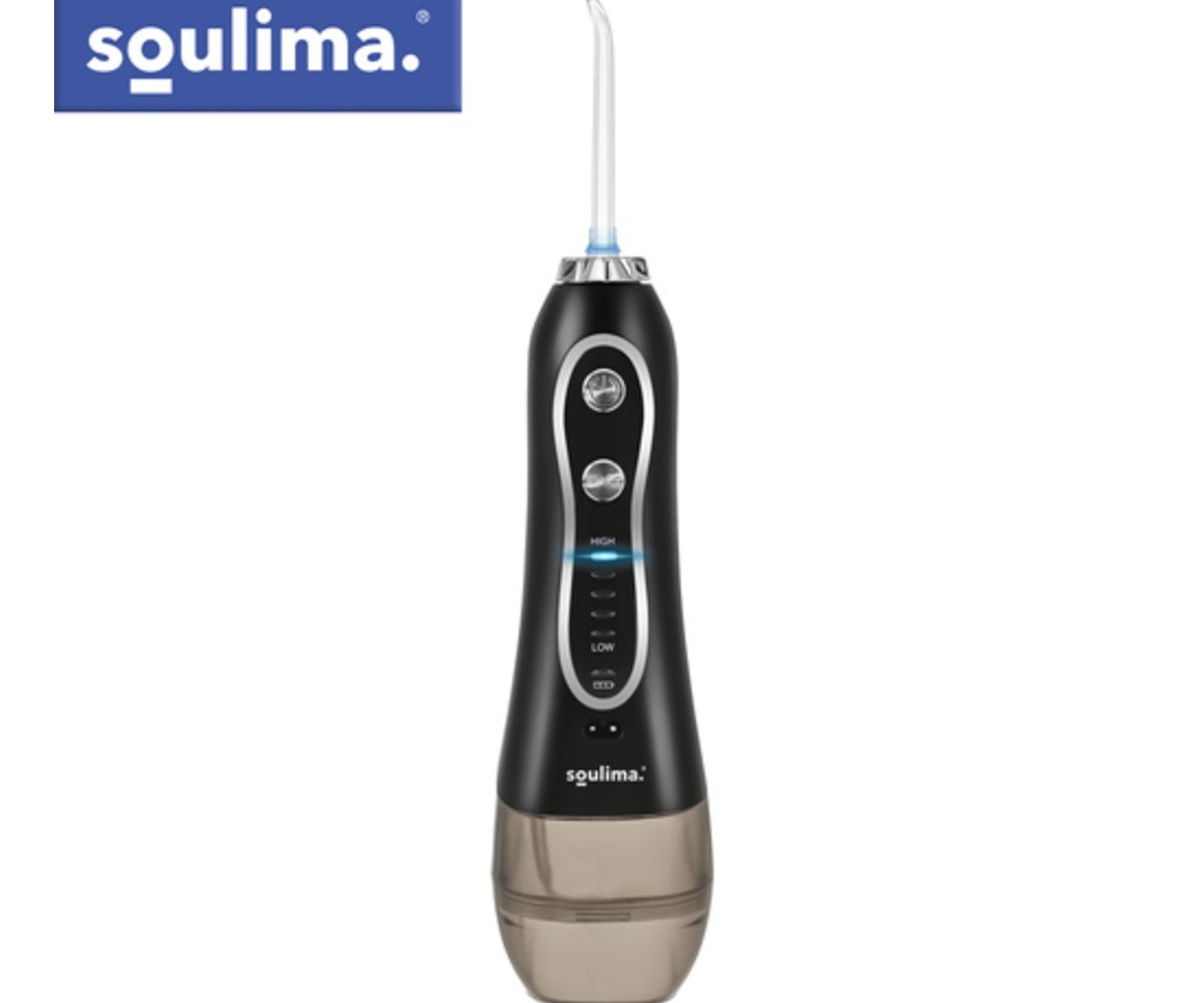 Soulima juhtmevaba hambapesu irrigaator 8 otsikuga, elegantne disain ja lihtne kasutamine.