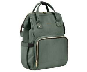 Beebitarvete kott Mama Bag Kikkaboo tumeroheline seljakott, ideaalne beebitarvete transportimiseks.