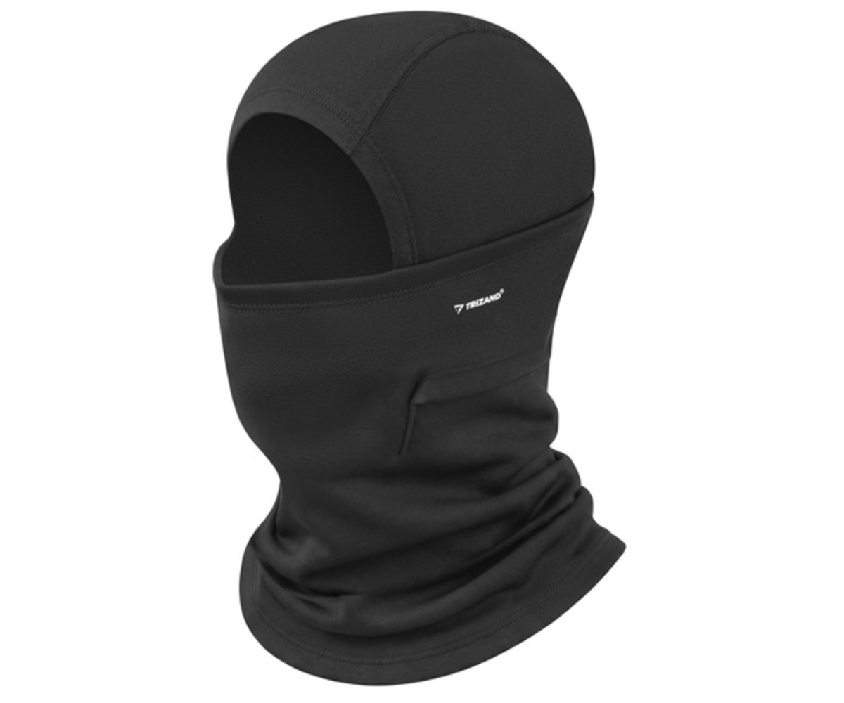 Trizand balaclava näo ja kaela kaitseks, must unisex gave meed kaelakaitse