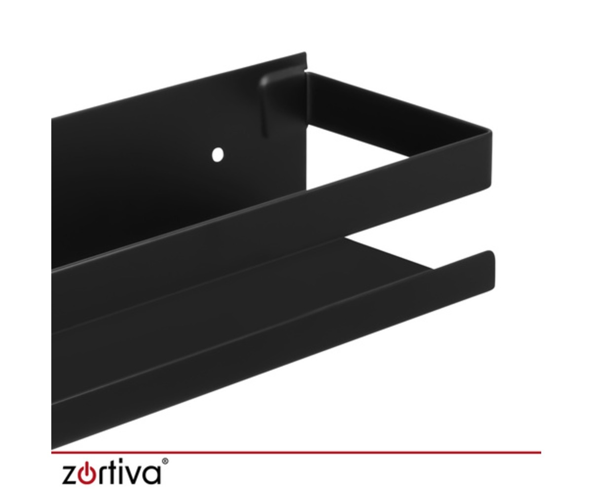 Must vannitoa seinariiul 50cm, roostevabast terasest, detailne vaade.