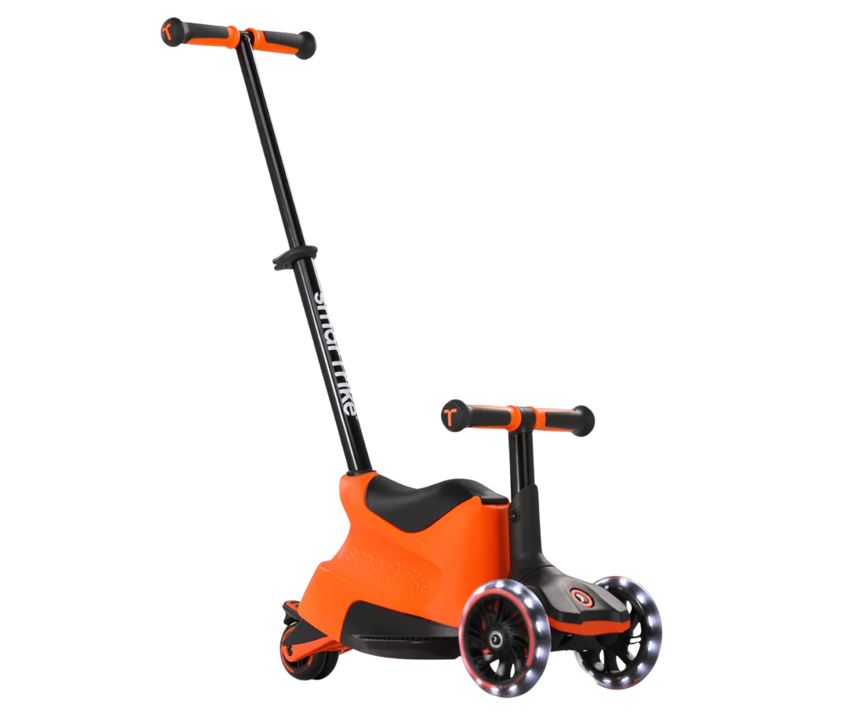 SmarTrike tõukeratas istmega Xtend Ride-on LED oranž värv, ideaalne lastele vanuses 1-12 aastat