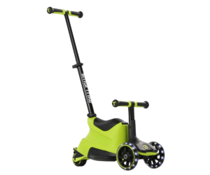 SmarTrike tõukeratas istmega Xtend Ride-on laimirohelise värviga, mis sobib lastele vanuses 1–12 aastat.