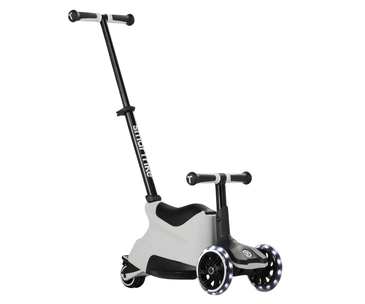 SmarTrike tõukeratas istmega Xtend Ride-on LED 5in1 – hall, mugav ja stiilne disain