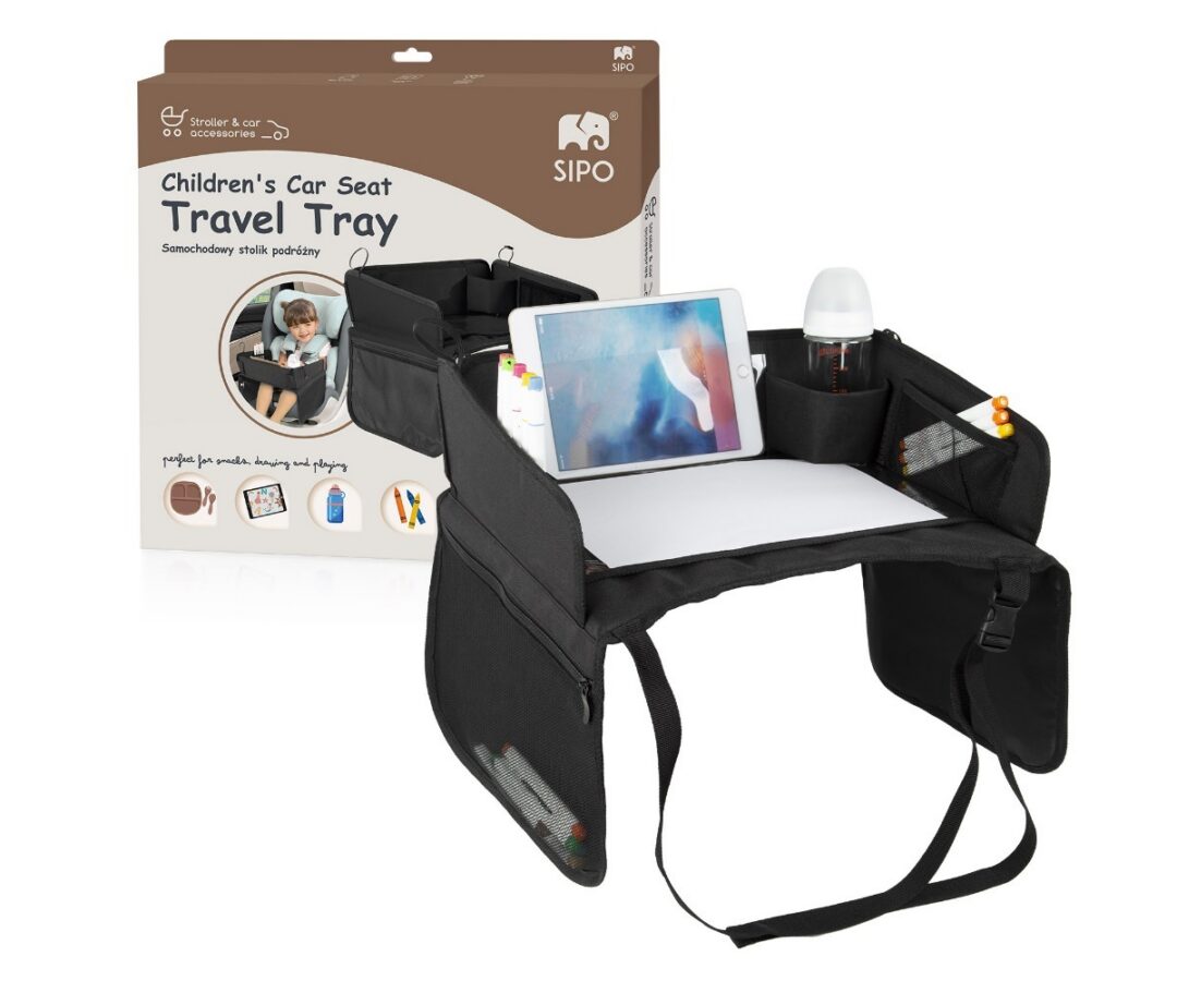 SIPO reisilaud autosse lastele SCA-10T, kus on tablet, joonistustarbed ja joogipudel