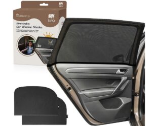 SIPO XL päikesevarjud autoaknale 2tk SCA-14, pakend ja päikesevari autodele.