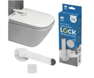 SIPO WC-poti kaane turvalukk SBS-TL1, mis tagab laste ohutuse ja mugavuse.