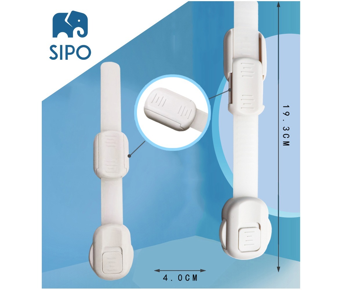 SIPO reguleeritavad kapi- ja sahtlilukud 6tk SBS-218, mõõdud 19.3 cm x 4.0 cm