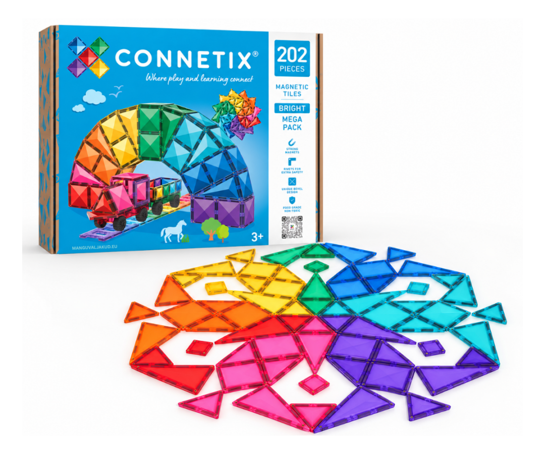 Connetix magnetklotsid Bright Mega Pack – 202 osa (starter)
