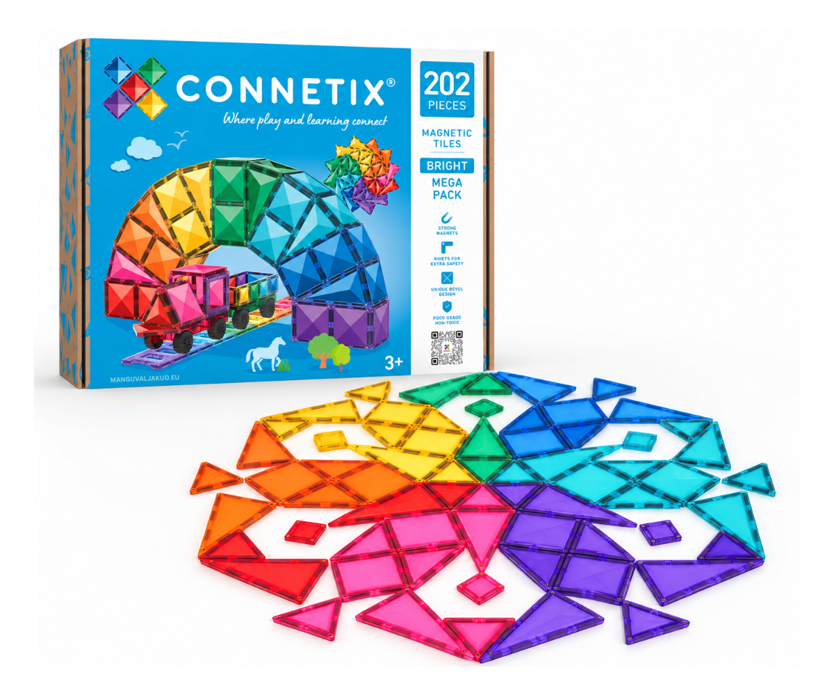 Connetix magnetklotsid Bright Mega Pack – 202 osa (starter)