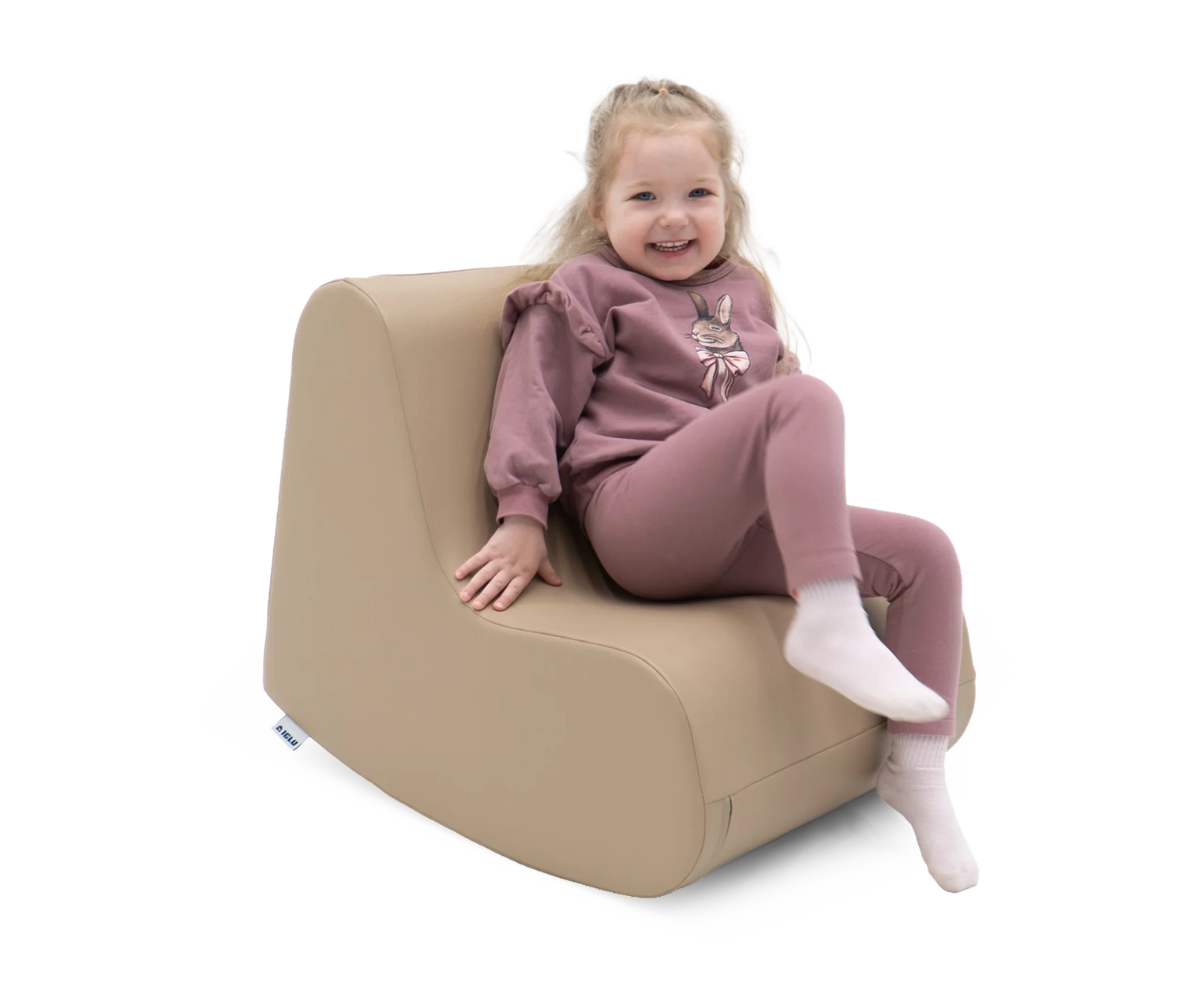 IGLU pehme kiiktool lastele Rocking Chair – beež