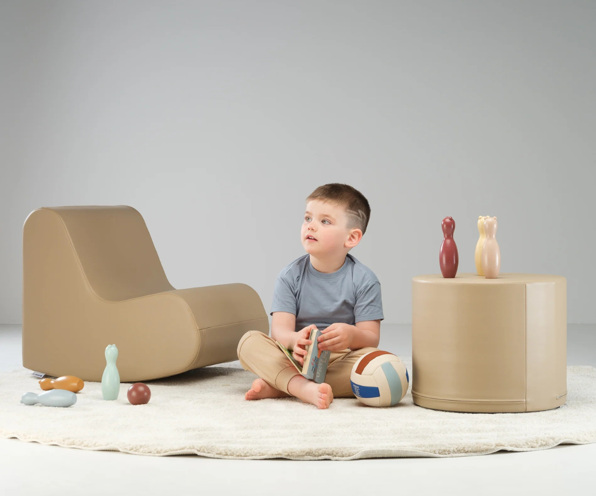 IGLU pehme kiiktool lastele Rocking Chair – beež