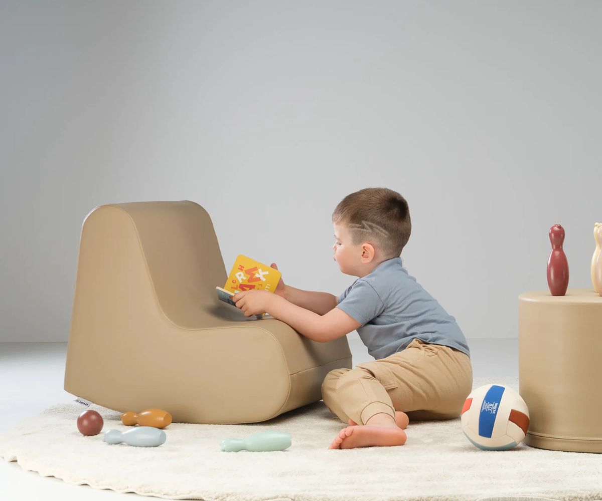 IGLU pehme kiiktool lastele Rocking Chair – beež