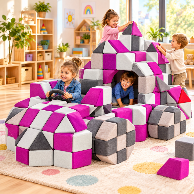 JollyHeap® pehmed mänguklotsid