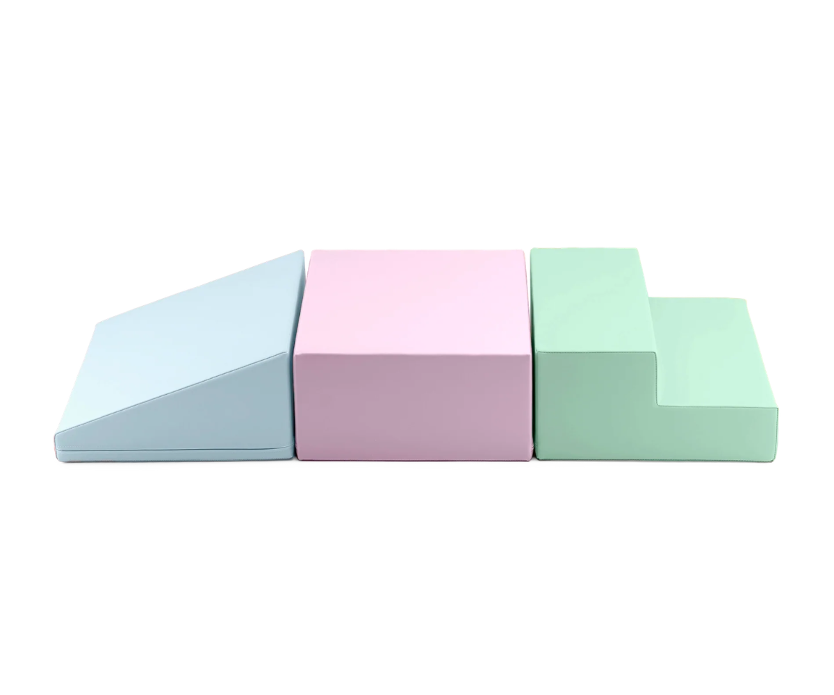 Pehmed mänguklotsid 3tk IGLU Mini Climbie - pastelne