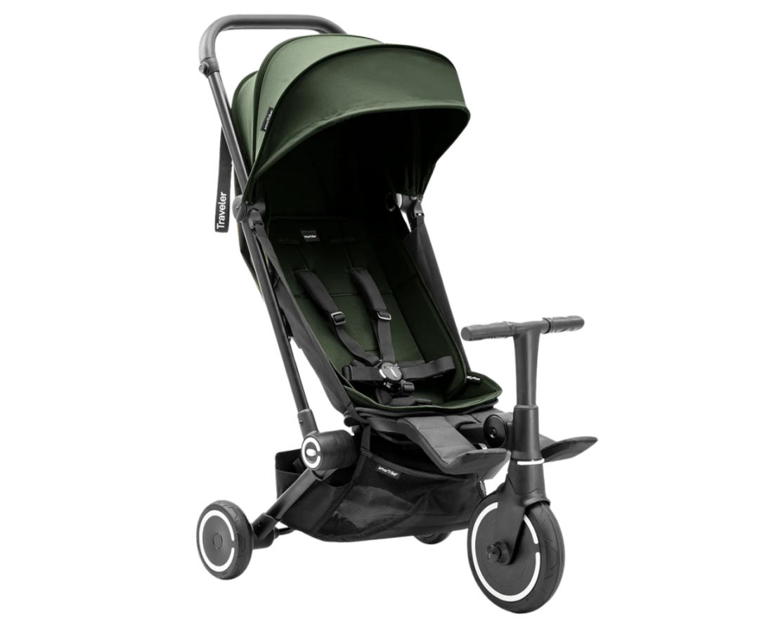 SmarTrike Traveler 2in1 Green kolmerattaline jalutuskäru-ratas – roheline