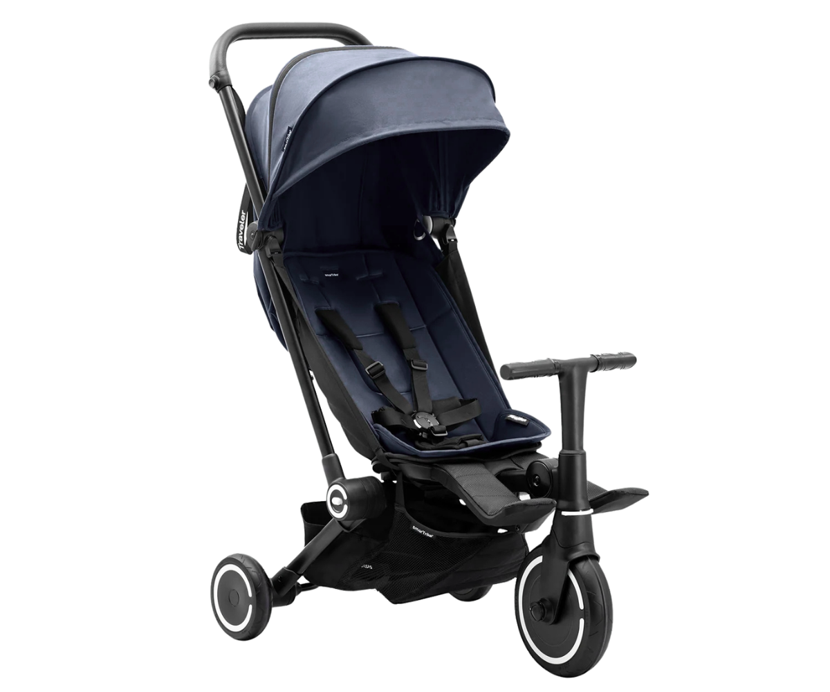 SmarTrike Traveler 2in1 Midnight Blue kolmerattaline jalutuskäru-ratas – tumesinine