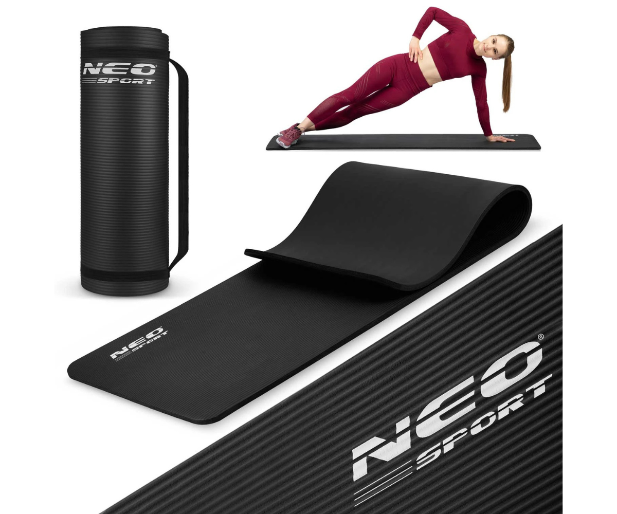 Võimlemismatt Neo-Sport 183×60×1cm – must